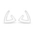 Lady's White 18 Karat Earrings With 126=0.67Tw Round G/H Si1 Diamonds
