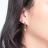 Sterling Silver White Sapphire Stud Earrings
