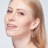 Sterling Silver & Black Silver Drop Threader Earrings