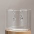 Sterling Silver Hoop Dangle Earrings