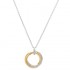 Diamond Two Tone Pendant with Chain