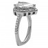 RM1382G82 - Pear Shape Halo Semi Mount Engagement Ring
