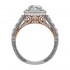 Round Cut Halo Diamond Vintage Semi Mount Engagement Ring