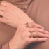 14K Solid Gold Natural White Diamond Band Ring