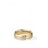 18K Solid Gold Natural White Diamond Band Ring