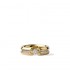 18K Solid Gold Natural White Diamond Band Ring