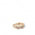 18K Solid Gold Natural White Diamond Triple Bypass Ring
