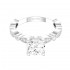 14K White Gold Semi Mount Semi Mount Non-Halo Engagement Ring