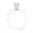 14K White Gold Semi Mount Baguettes Engagement Ring