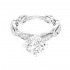 14K White Gold Semi Mount Non-Halo Engagement Ring