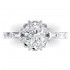 14K White Gold Semi Mount Baguettes Engagement Ring