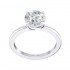 14K White Gold Semi Mount Solitaire Engagement Ring