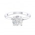 14K White Gold Semi Mount Solitaire Engagement Ring