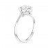 14K White Gold Semi Mount Solitaire Engagement Ring