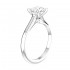 14K White Gold Semi Mount Solitaire Engagement Ring