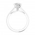 14K White Gold Semi Mount Solitaire Engagement Ring