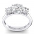 14K White Gold Semi Mount  Engagement Ring