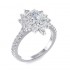 14K White Gold Semi Mount Vintage Engagement Ring