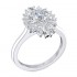 14K White Gold Semi Mount Vintage Engagement Ring