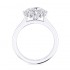 14K White Gold Semi Mount Vintage Engagement Ring