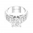 14K White Gold Semi Mount Baguettes Engagement Ring
