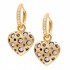 Mirror Collection Heart Drop Earrings