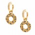 Mirror Collection Circle Drop Earrings