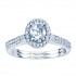 Rm1301v-14k White Gold Oval Cut Halo Diamond Semi Mount Engagement Ring