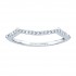 Rm1346 -14k White Gold Round Cut Halo Diamond Infinity Semi Mount Engagement Ring