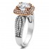 Round Cut Cushion Halo Diamond Semi Mount Engagement Ring
