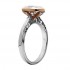 Oval Cut Diamond Bezel/Vintage Style Semi Mount Engagement Ring