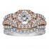 Round Cut Halo Diamond Vintage Semi Mount Engagement Ring