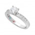 Yours Mine Ours Engagement Ring