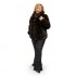 Natural Mahogany Mink Bomber Jacket With Fox Collar