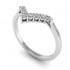 V Shaped Prong Set Tiara Band