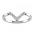 V Shaped Prong Set Tiara Band
