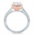 Rm1286rtt-14k White Gold Round Cut Halo Diamond Semi Mount Engagement Ring
