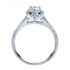 Rm1301ps-14k White Gold Halo Semi Mount Engagement Ring