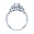 Rm1345e-14k White Gold Emerald Cut Halo Diamond Semi Mount Engagement Ring