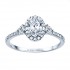Rm1345v-14k White Gold Oval Cut Halo Diamond Semi Mount Engagement Ring