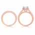 Rm1390r_set -14k Rose Gold Round Cut Halo Diamond Infinity Semi Mount Engagement Ring
