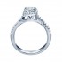 Rm1407r-14k White Gold Halo Semi Mount Engagement Ring