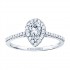 Rm1301ps-14k White Gold Halo Semi Mount Engagement Ring