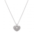 .50ct Diamond Pave Heart Pendant with Chain