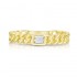 Bezel Set Baguette Diamond Curb Link Ring