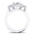14K White Gold Semi Mount  Engagement Ring