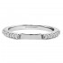 14k White Gold Emerald Cut Double Halo Diamond Semi Mount Engagement Ring