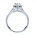 Rm1301ps-14k White Gold Halo Semi Mount Engagement Ring
