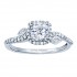 Rm1407r-14k White Gold Halo Semi Mount Engagement Ring