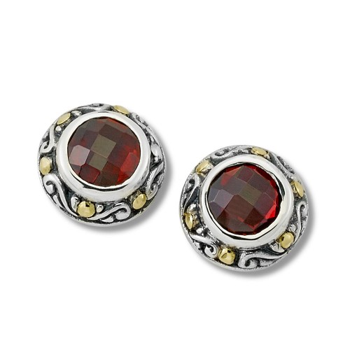 Ambang Earring- Garnet